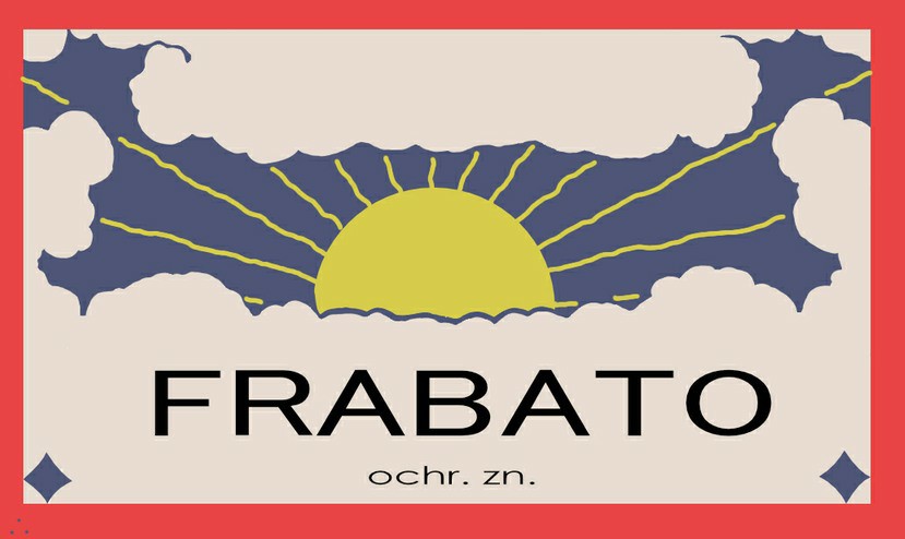 Blason Frabato représentant le soleil perçant à travers les nuages