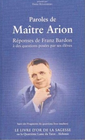 Couverture française de « Paroles de Maître Arion, suivi du Livre d’Or de la Sagesse »